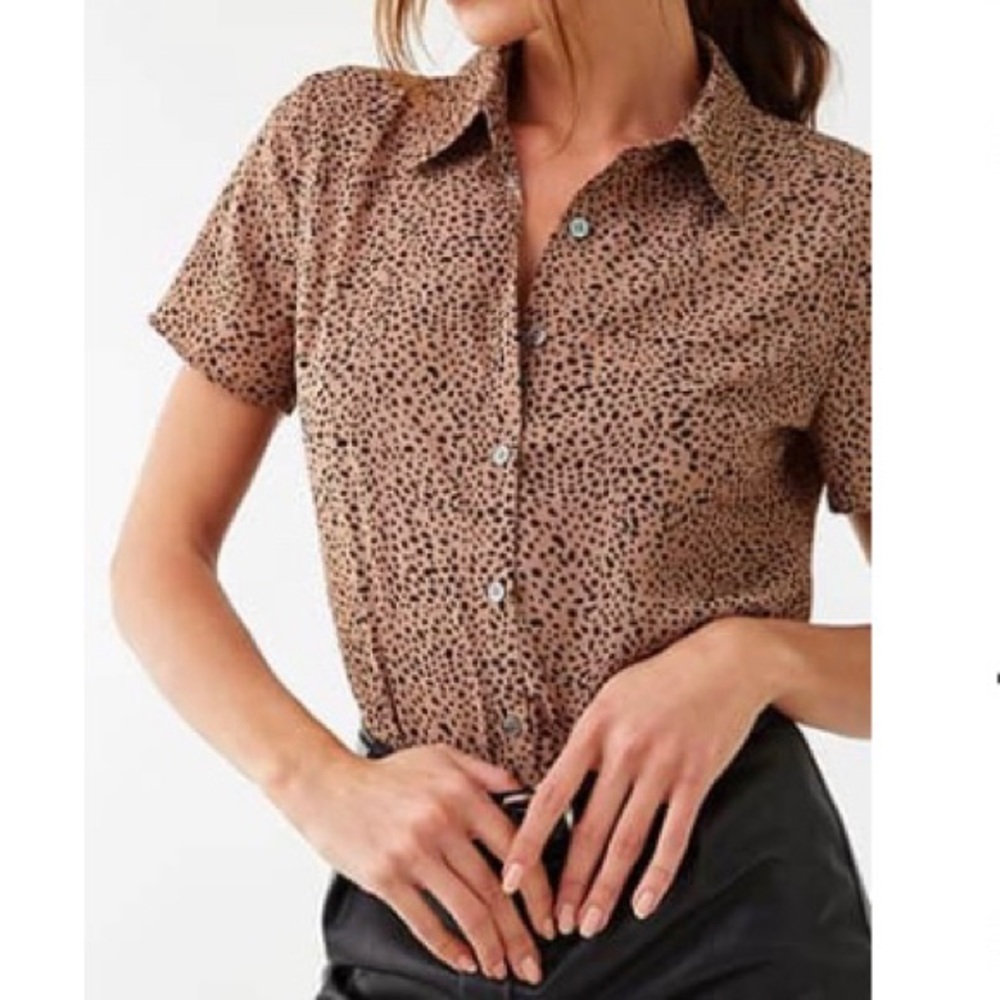 Cheetah Print Blouse